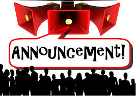 Academic Announcements